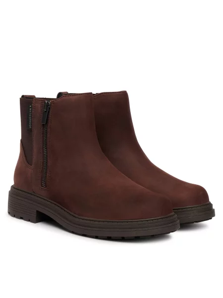 Členková obuv Clarks Orinoco 3 zip Wp Tmavo hnedá