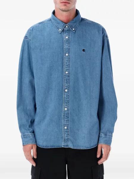 Košeľa Carhartt Wip modrá