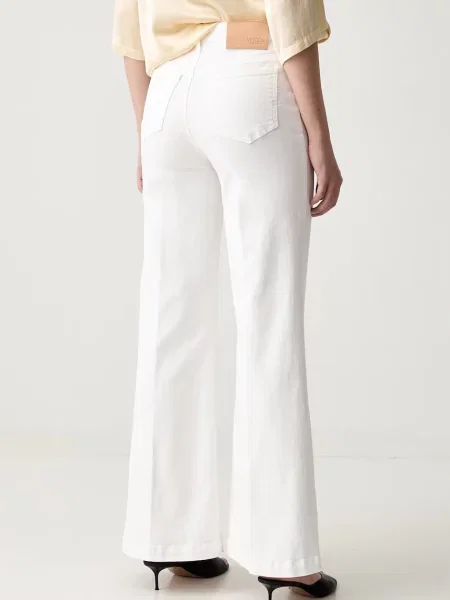 ViCOLO jeansy wide leg białe