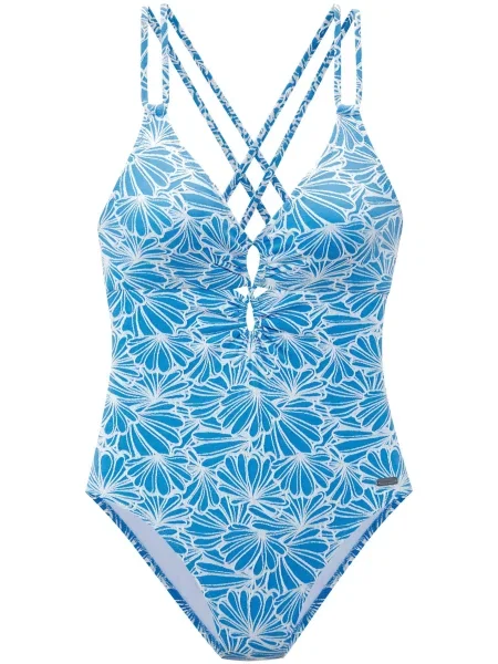 VENICE BEACH Costum de baie întreg albastru alb