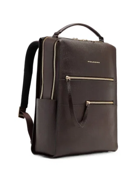 Rucsac Piquadro din piele maro