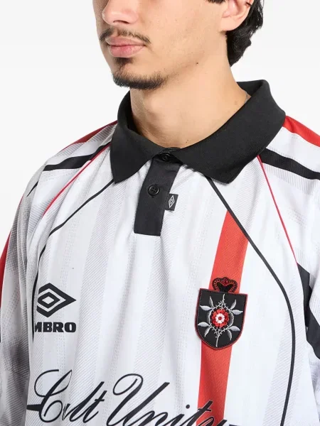 Polo Umbro cu dungi alb