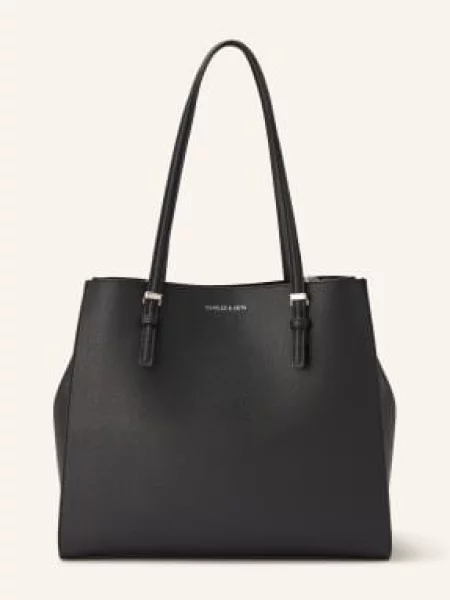 Charles & Keith Torba Na Zakupy Sansa schwarz czarna