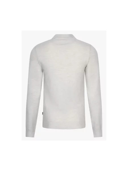Koszulka polo Cavallaro z wełny merino beżowa