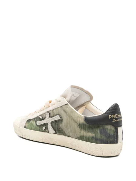 Sneakerși Premiata cu aplicații verde
