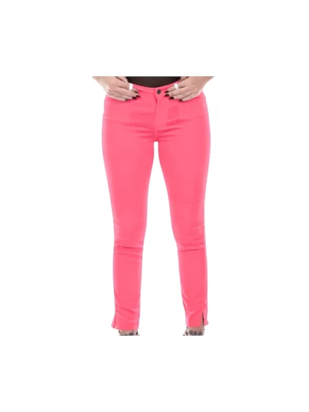 Skinny spodnie Armani Exchange różowe