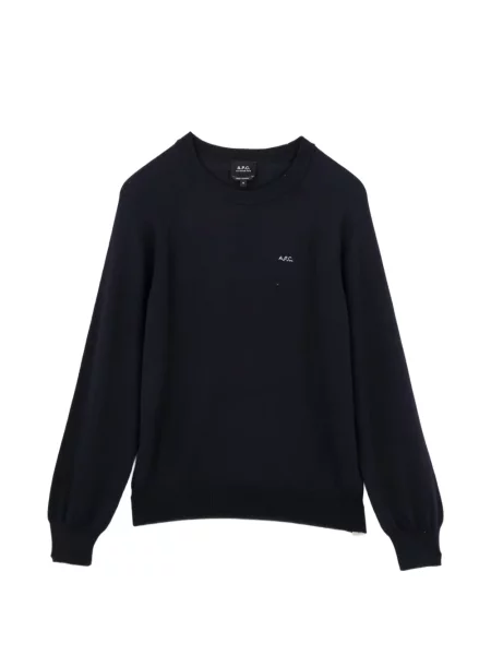 Pulover A.p.c. cu broderie albastru