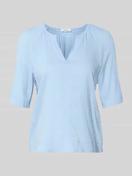 Bluzka z krótkim rękawem o kroju relaxed fit z mieszanki S.oliver Red Label