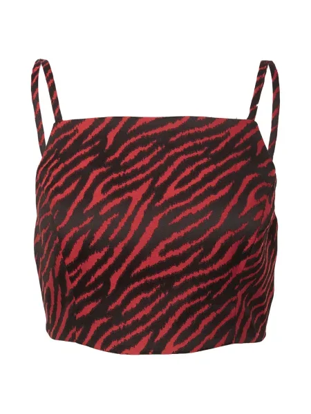Nasty Gal Top roșu negru