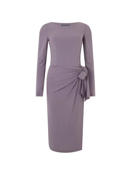 Lung rochie midi Alberta Ferretti drapată violet