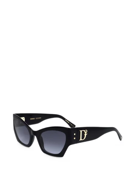Okulary przeciwsłoneczne Dsquared2 z logo czarne