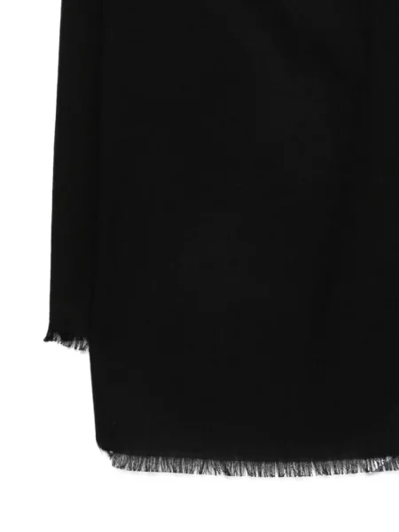 Fular Max Mara cu franjuri negru