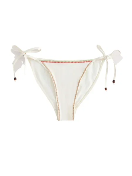 Next Slip costum de baie fildeş / verde kiwi roșu