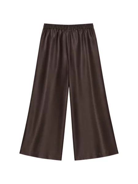 Pantaloni palazzo Clips maro