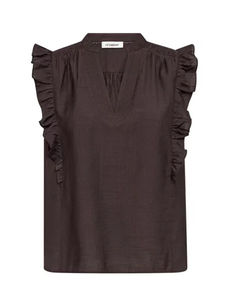 Co'couture Top Hera închis maro