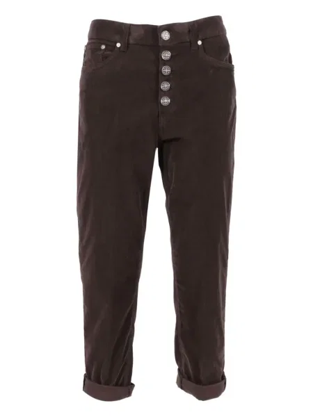 Pantaloni Dondup de catifea cord maro