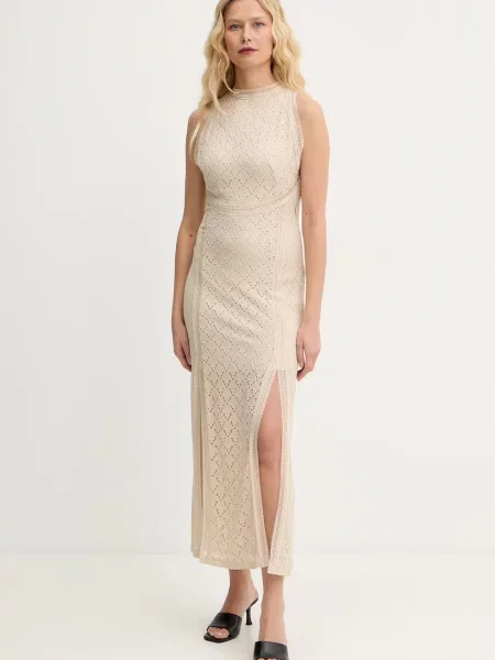 Guess sukienka NEW LIZA beżowa