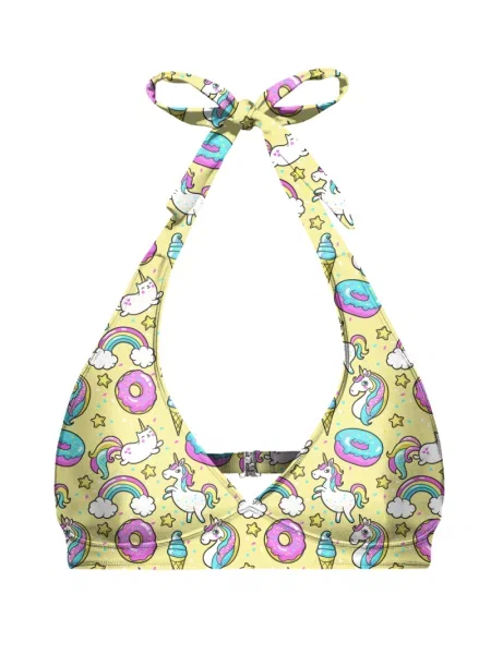 Top Aloha From Deer cu gât halter