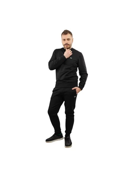 Lacoste bluza z bawełną niebieska