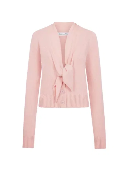 Cardigan Oscar De La Renta de lână roz