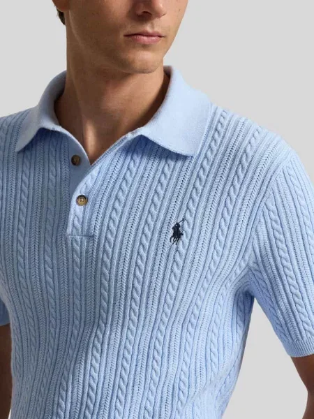 Koszulka polo o kroju slim fit z bawełnianej dzianiny Polo Ralph Lauren