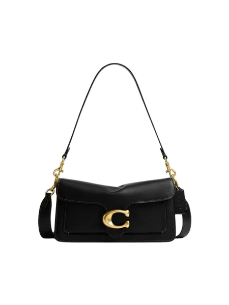 Coach torebka crossbody skórzana Tabby 26 in Soft Grain Leather czarna