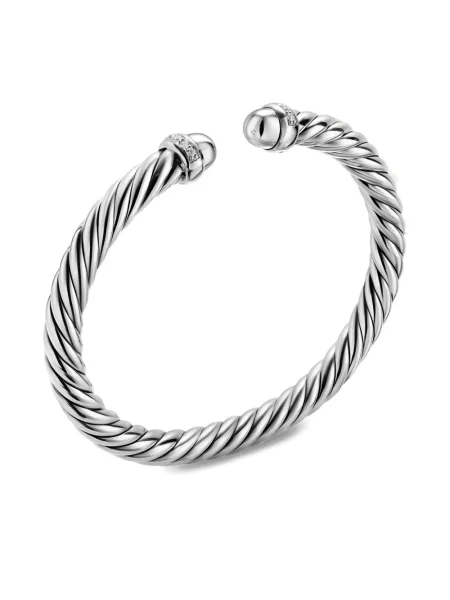 Brăţară David Yurman argintiu