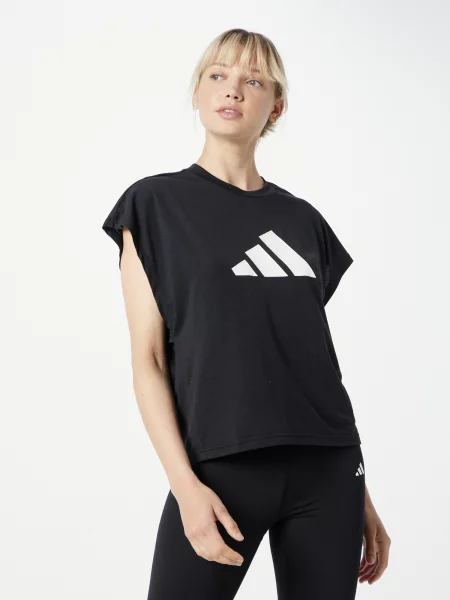 Sală de gimnastică tricou Adidas Performance negru