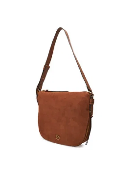 PINKO Táska Hobo Zip Around Classic Al PLTT barna