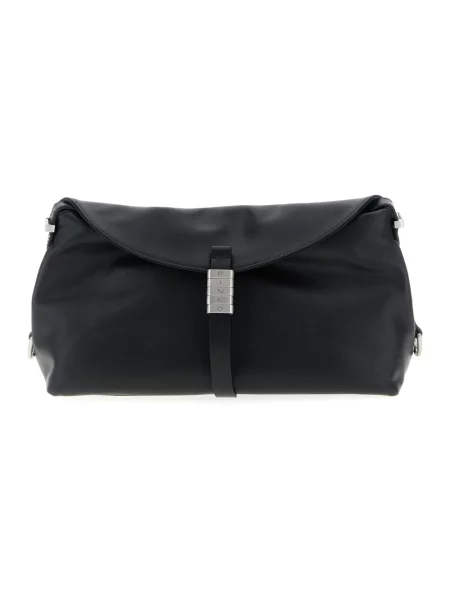 Torebka skórzana Pinko elegancka czarna