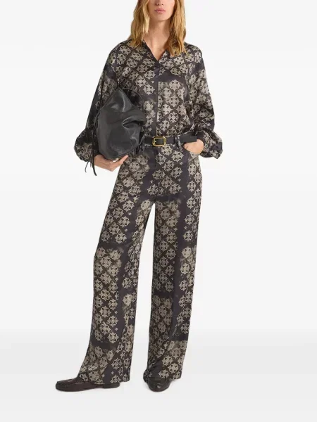 Pantaloni palazzo Momoni negru