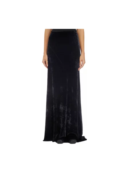 Aksamitna maksi spódnica maxi Cortana czarna