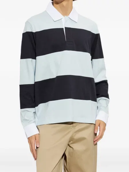 Lung tricou polo Rag & Bone albastru