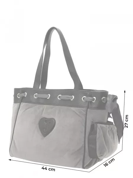 Juicy Couture Shopper torba Daydreamer siva crna