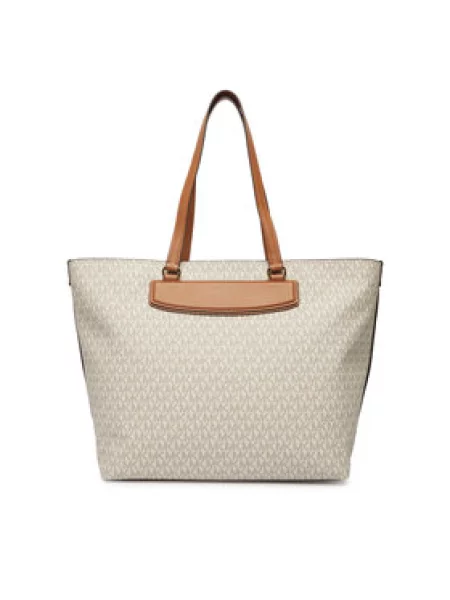 MICHAEL Michael Kors Shopper táska ekrü / karamell / sötét barna