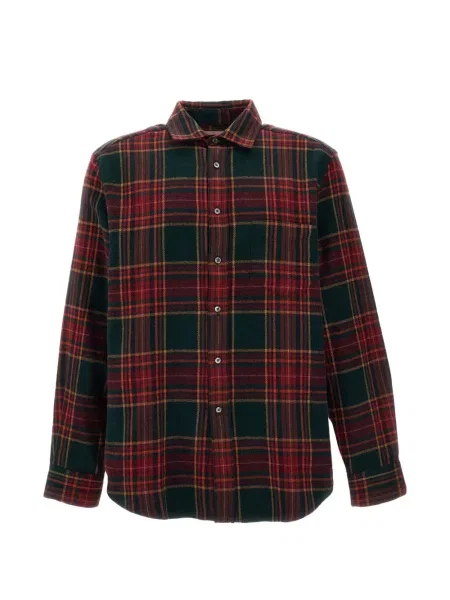 Cămașă Portuguese Flannel în carouri de flanelă verde