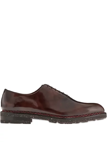 Oxford Ferragamo din piele maro