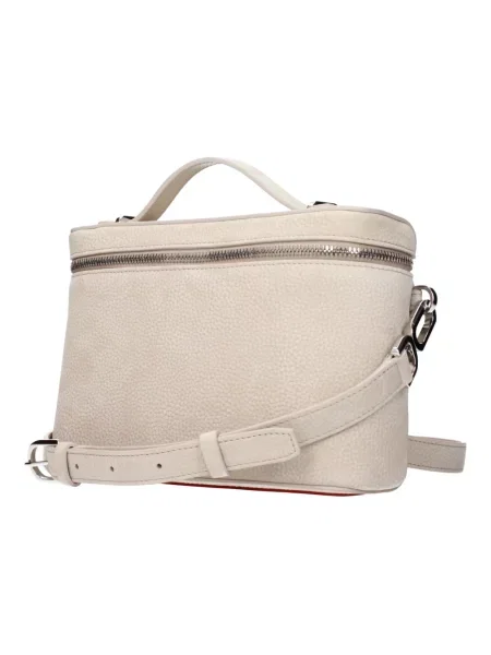 Torebka Christian Louboutin skórzana beżowa