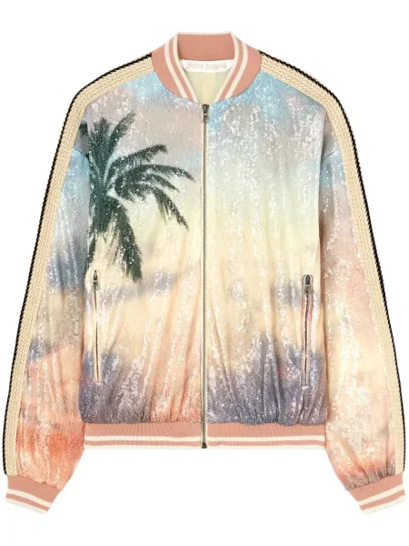 Kurtka bomber Palm Angels niebieski