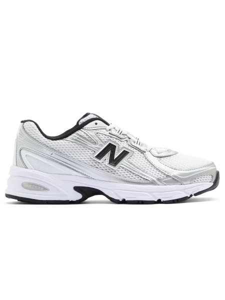 Trampki New Balance White/ Silver Metallic/ Navy EUR 37 białe