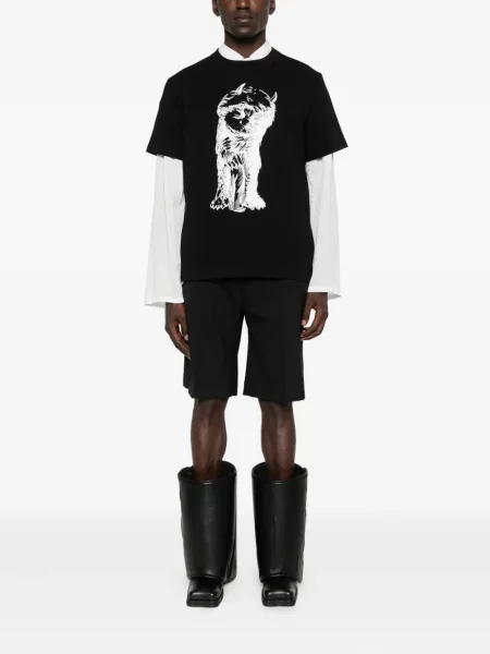 Tricou Sacai cu imagine negru