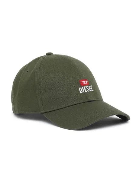 DIESEL Șapcă NEW-D-LOGO-OUT oliv
