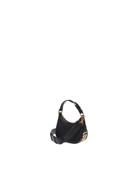 Torebka Love Moschino skórzana czarna