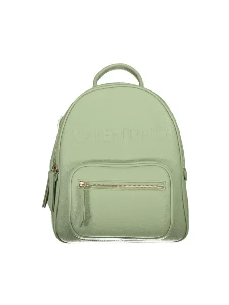 Lniany plecak Valentino By Mario Valentino zielony