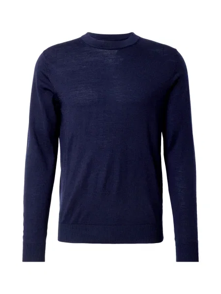 Jack&Jones Pulover Merino Bleumarin Regular Fit albastru