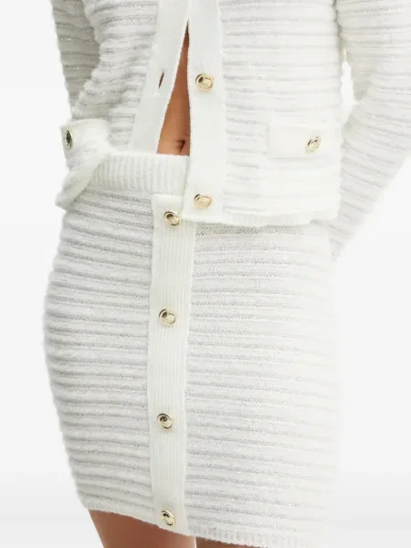 Fusta mini Simona Corsellini alb