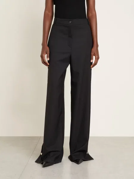 Sportmax Spodnie Marlena Edere schwarz czarne