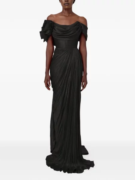 Rochie maxi Iris Serban de costum negru