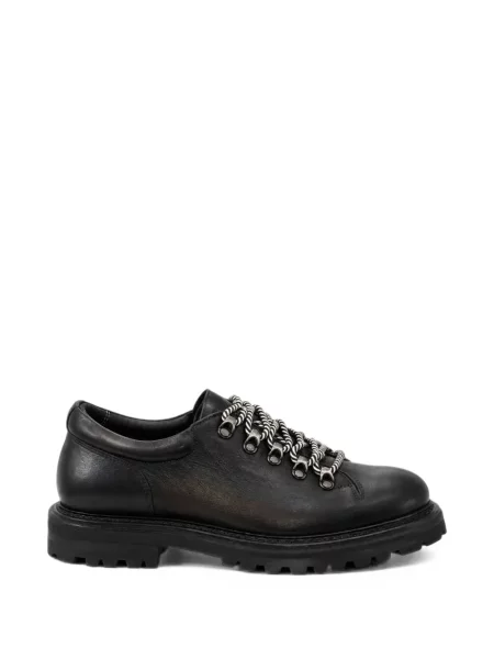 Pantofi Franzese Collection cu șireturi din dantelă negru