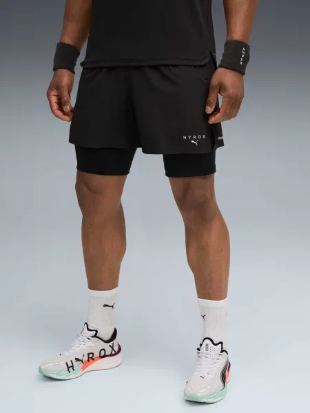 Короткие спортивные шорты Puma черные